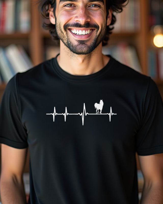 Herzschlag Pferd - Reiter Geschenk für Pferdeliebhaber – T-Shirt