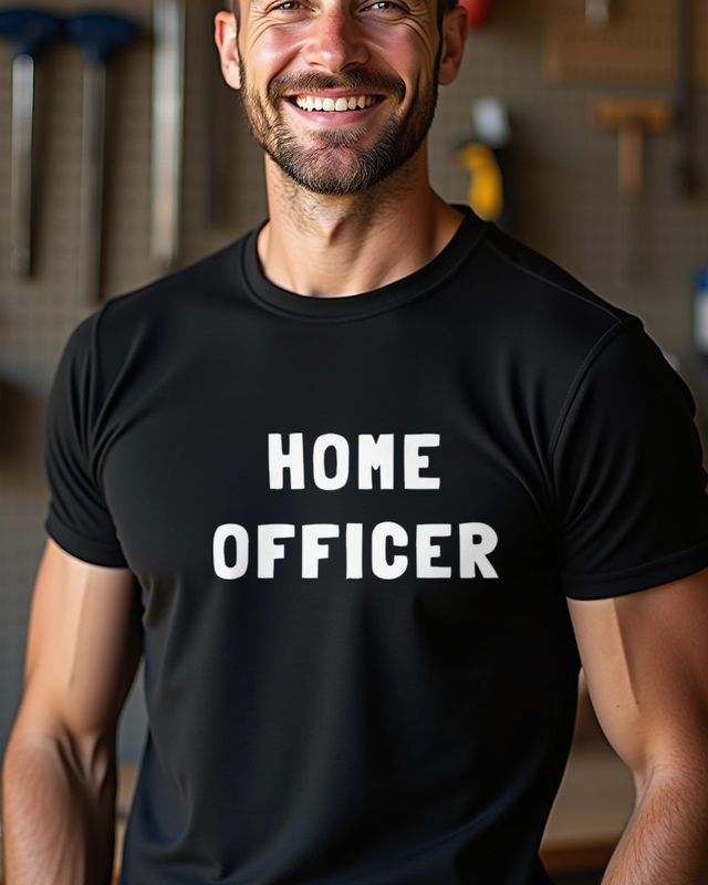 Home Officer - Funny Work From Home Gift โ T-Shirt