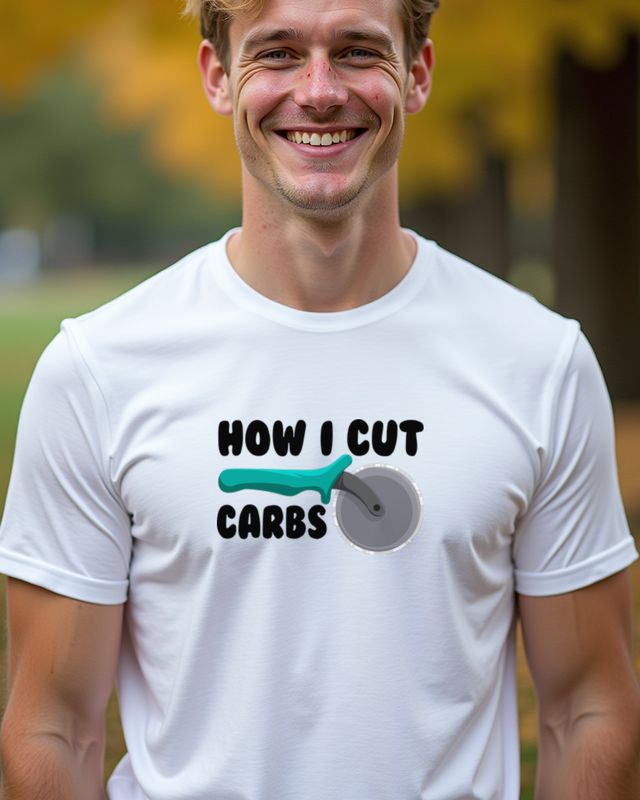 How I Cut Carbs - Funny Diet Joke Gift for Foodies β T-Shirt
