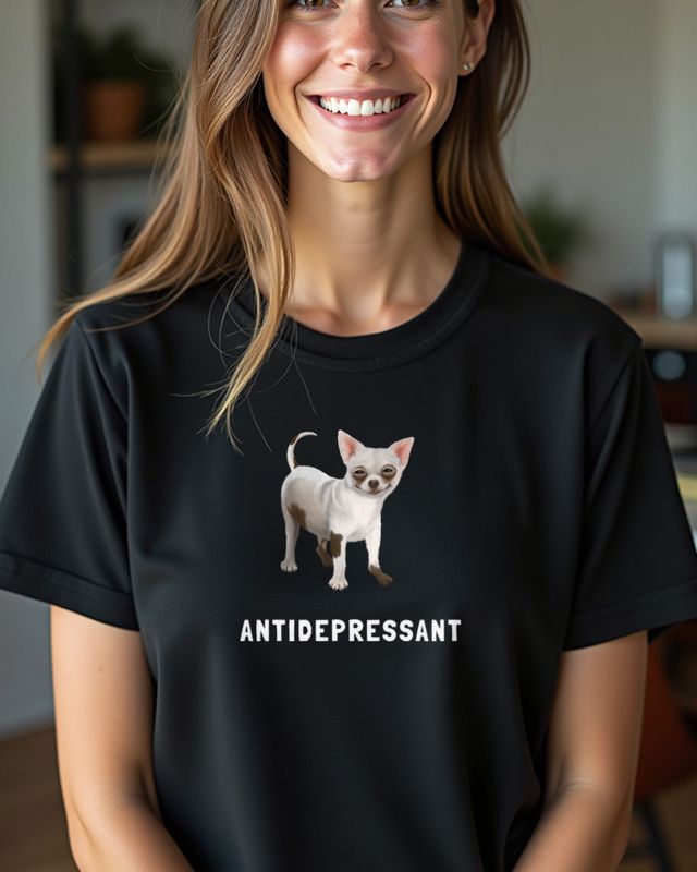 Chihuahua Is My Antidepressant - Funny Chihuahua Dog Mom β T-Shirt