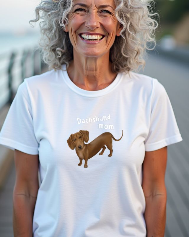 Dackel Mama - Lustiges Geschenk für Dackelbesitzerin – T-Shirt