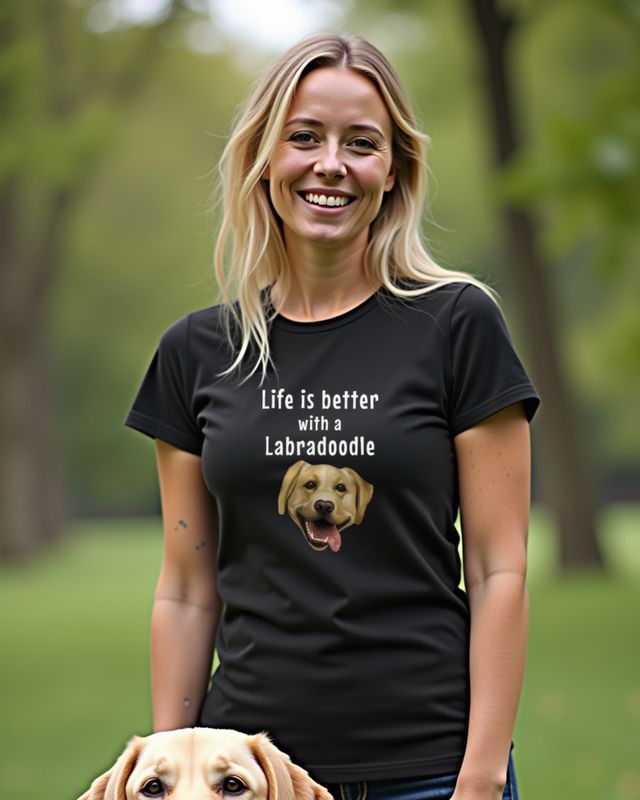 Life Is Better with a Labradoodle - Doodle Dog Lover Gift β T-Shirt