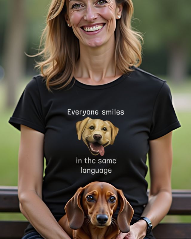 Smiling Labrador - Happy Lab Dog Lover Design β T-Shirt