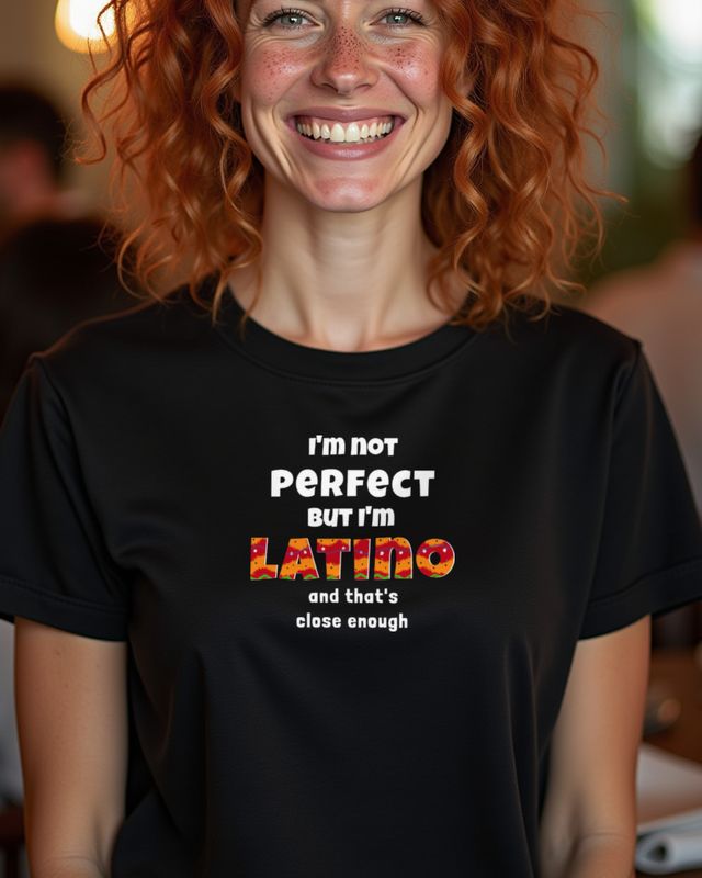 Not Perfect but Latino - Lustiger Spruch Latino Stolz – T-Shirt