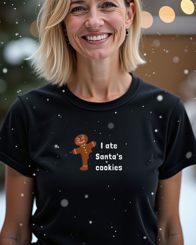 I ate Christmas Cookies Lebkuchenmann - Lustiges Geständnis – T-Shirt
