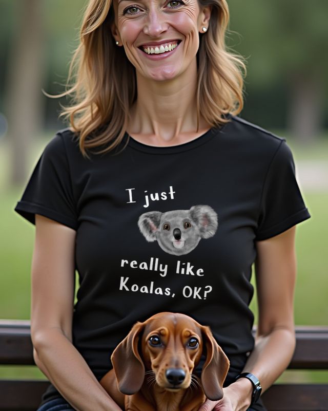 I Just Really Like Koalas - Lustiges Koala Shirt – T-Shirt