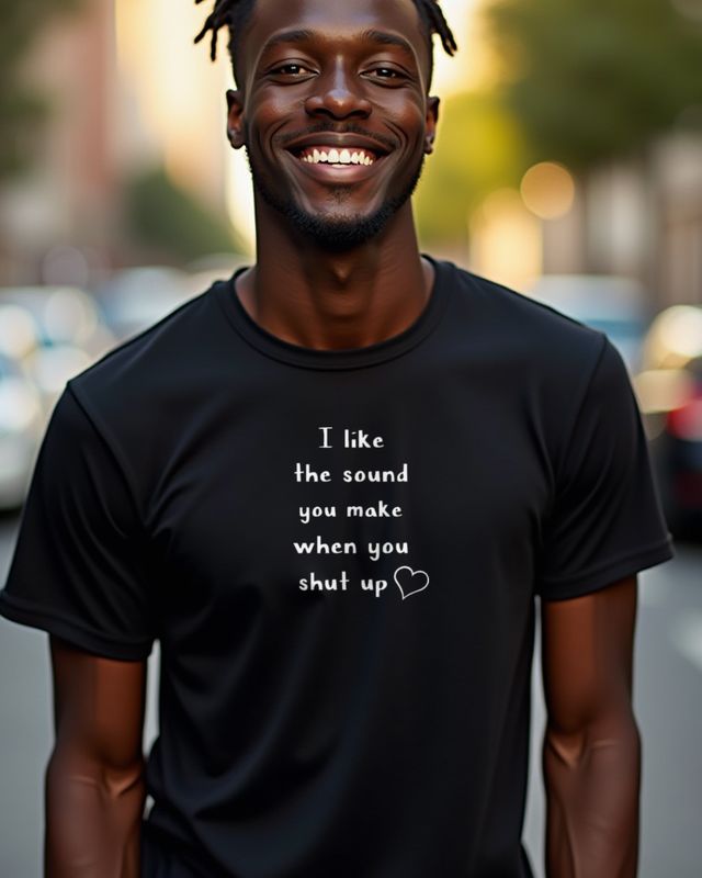I Like the Sound You Make When You Shut Up - Frecher Spruch – T-Shirt