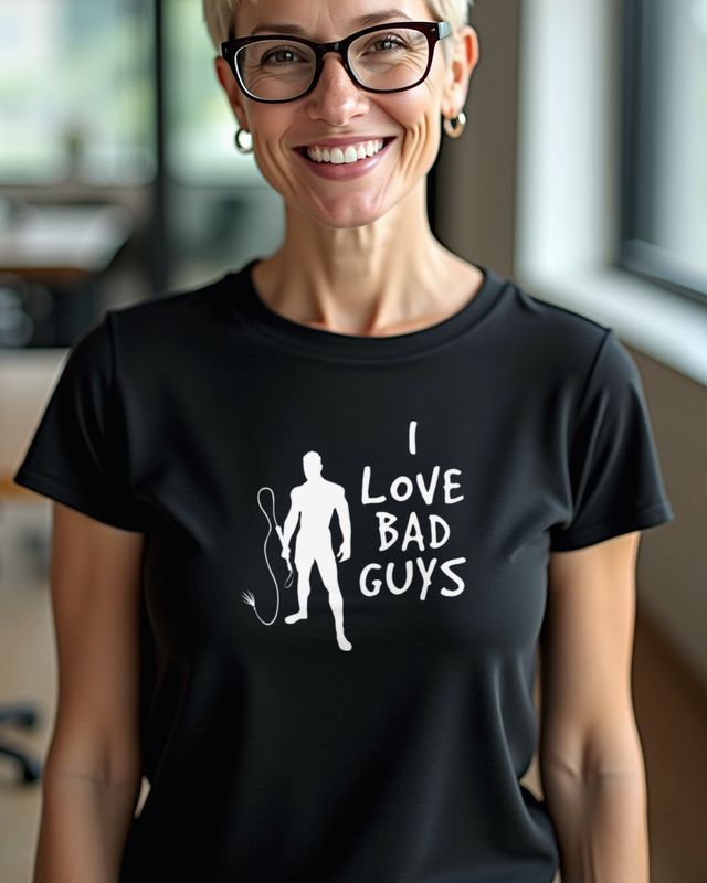I Love Bad Guys - Cheeky Slogan for Women with Humor
