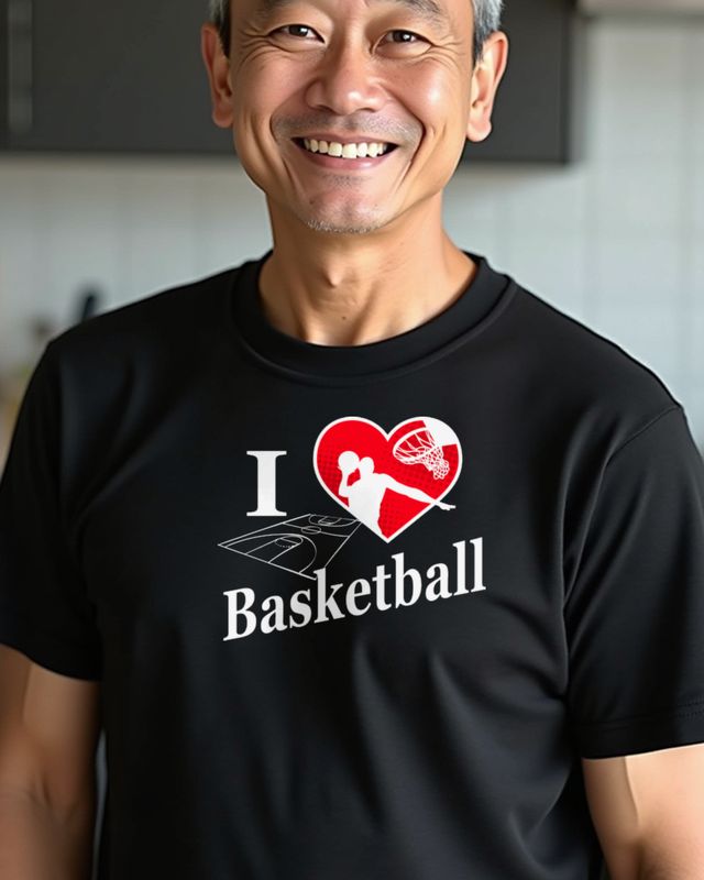 I love Basketball - Geschenk für Basketballspieler – T-Shirt