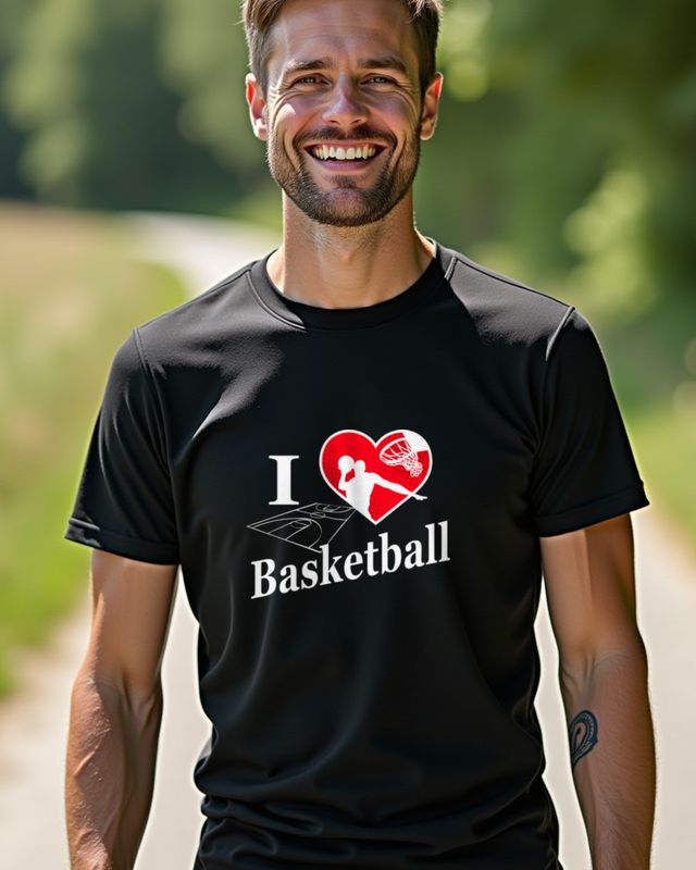 I love Basketball - Gift for Basketball Players and Fans β T-Shirt