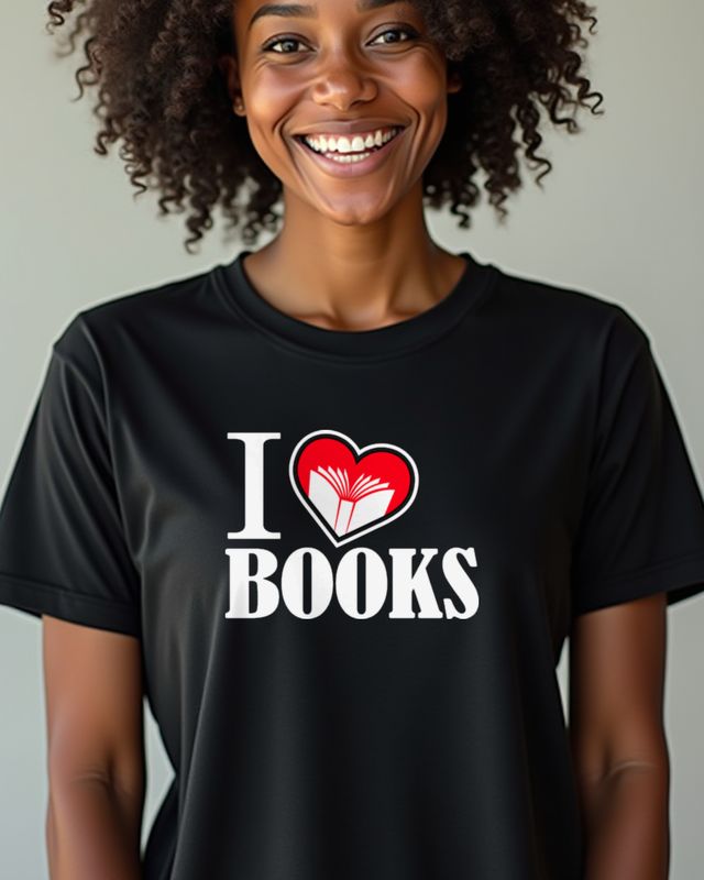 I love Books and Reading - Geschenk für Leseratten – T-Shirt