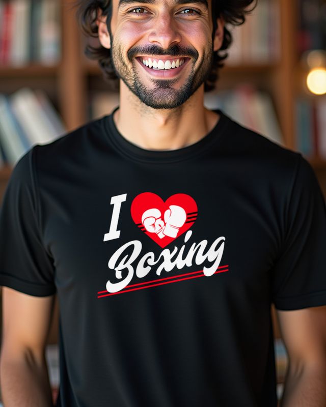 I love Boxing - Geschenk für Boxer und Kampfsportler – T-Shirt