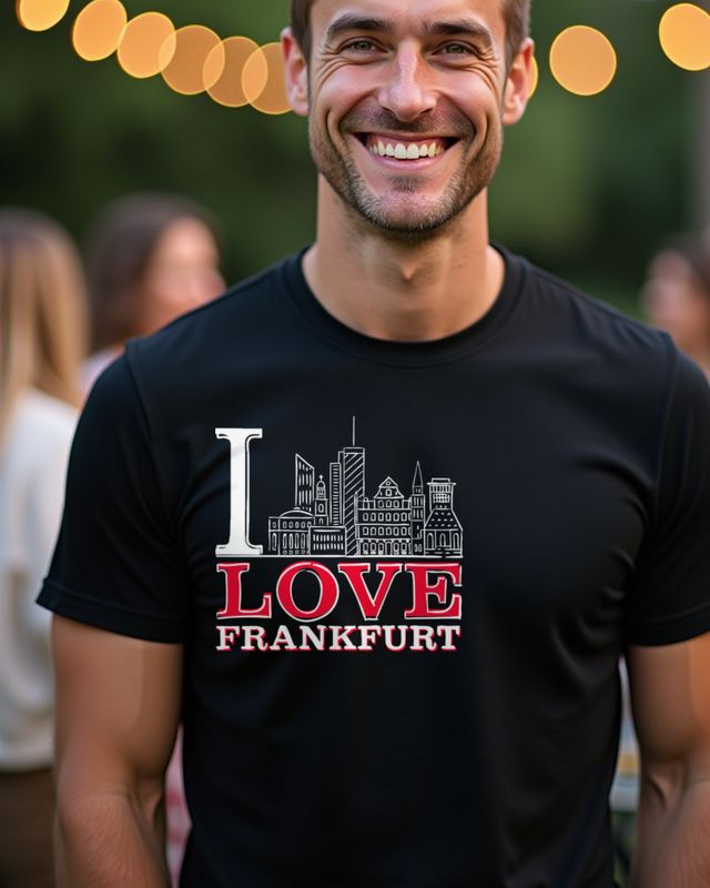 I Love Frankfurt - Skyline and Old Town β T-Shirt