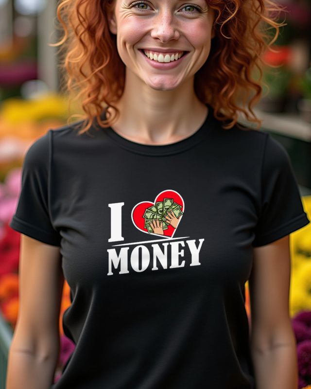 I love Money - Funny Gift for Future Millionaires – T-Shirt