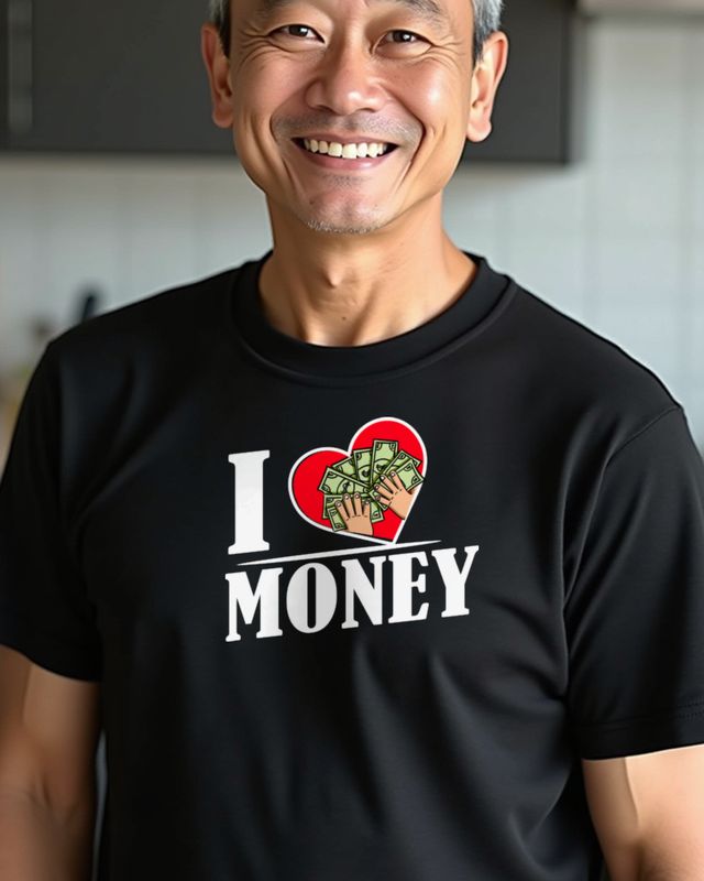 I love Money - Lustiges Geschenk für Sparfüchse – T-Shirt