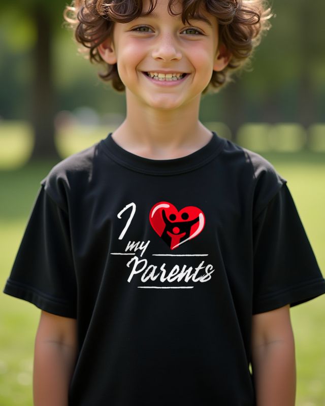 I love my Parents - Geschenk für Mama und Papa – T-Shirt