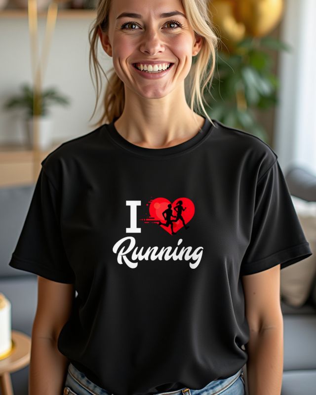 I love my Running - Gift for Runners and Joggers – T-Shirt
