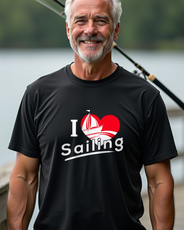 I Love Sailing Heart - Sailing Gift for Sailors – T-Shirt