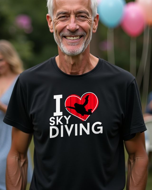 I love Sky Diving - Gift for Skydivers and Thrill Seekers β T-Shirt