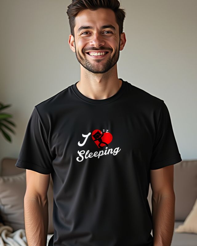 I love Sleeping - Lustiges Geschenk für Langschläfer – T-Shirt
