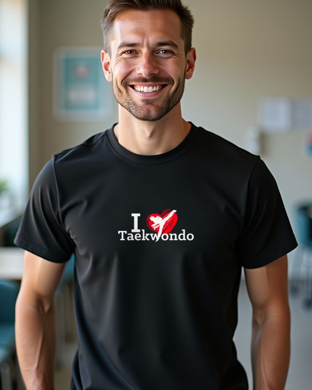 I love Taekwondo - Gift for Martial Arts Fans โ T-Shirt