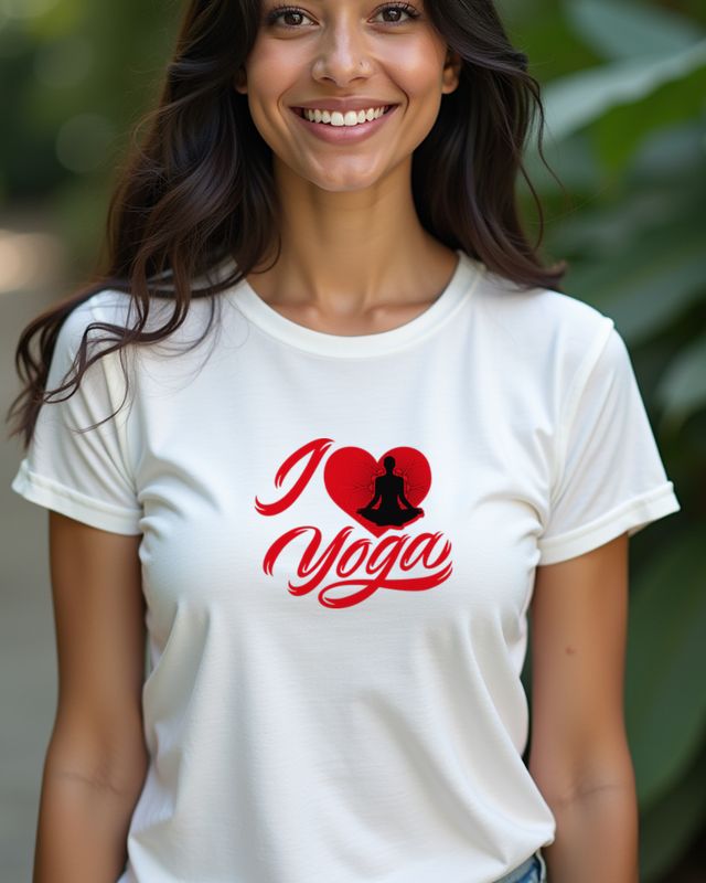 I love Yoga - Geschenk für Yogis und Yoga Fans – T-Shirt