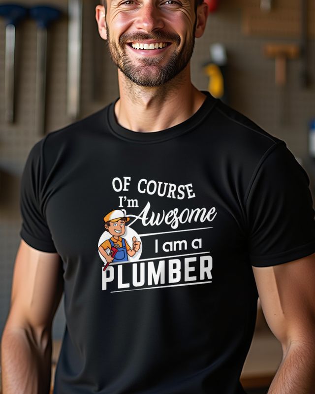 I’m a Plumber, I’m Awesome - Lustiges Installateur Shirt – T-Shirt