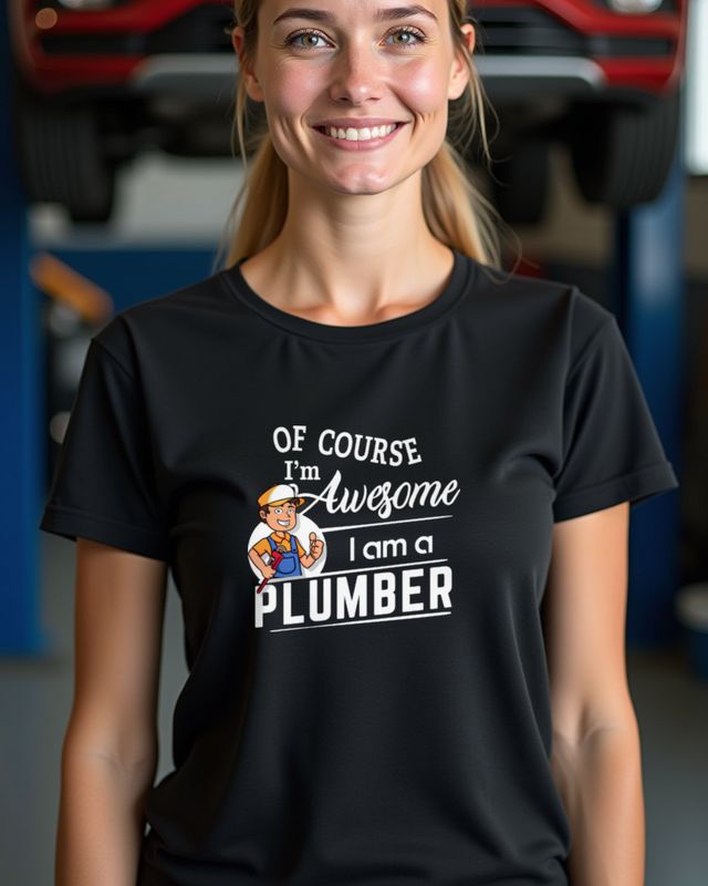 I’m a Plumber, I’m Awesome - Lustiges Installateur Shirt – T-Shirt