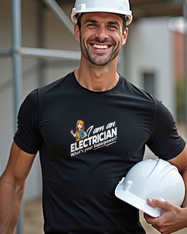 I’m an Electrician What’s Your Superpower - Funny Gift – T-Shirt