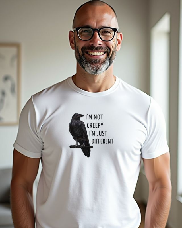I’m not creepy I’m just different - Rabe Spruch Gothic – T-Shirt