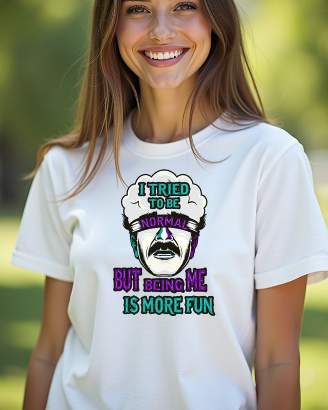 I Tried To Be Normal But Being Me Is More Fun - Spruch – T-Shirt