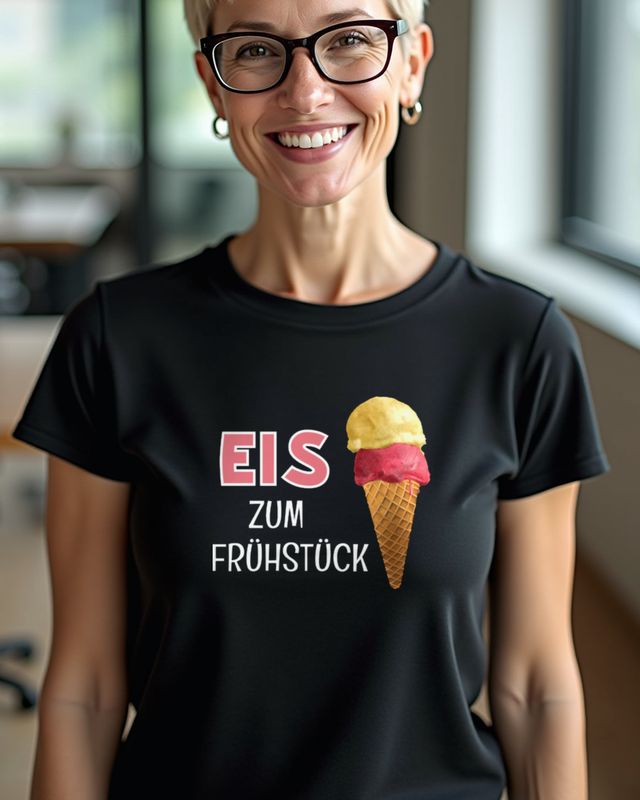 Eis zum Frühstück - Funny Ice Cream for Breakfast Gift – T-Shirt