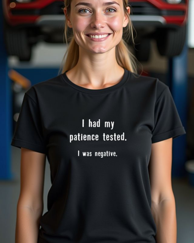 My Patience Test Was Negative - Lustiger Spruch Ungeduld – T-Shirt
