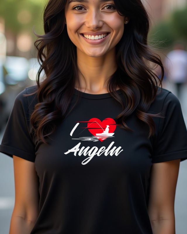 Ich liebe es zu Angeln - Lustiges Geschenk für Angler – T-Shirt