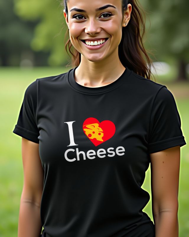 I love Cheese - Funny Gift for Cheese Lovers and Foodies – T-Shirt