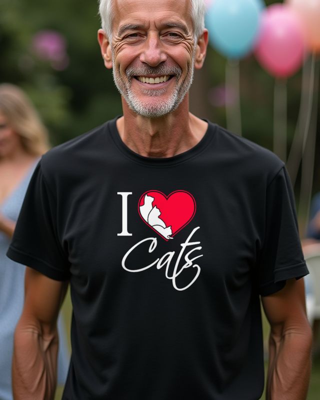 I Love Cats - Cat Lover Gift for Cat Moms and Dads – T-Shirt