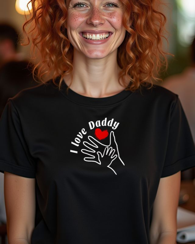 I Love Daddy - Sweet Fatherโs Day Gift from Kids โ T-Shirt