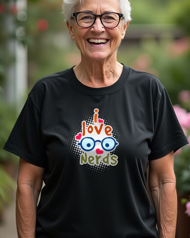 I love Nerds and Freaks - Lustiges Geschenk für Nerds – T-Shirt