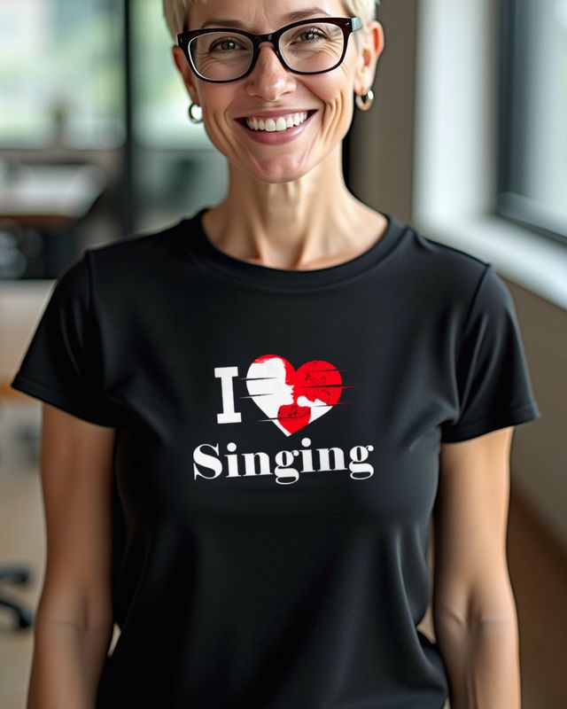 Ich liebe Singen - Geschenk für Sänger und Chor Fans – T-Shirt