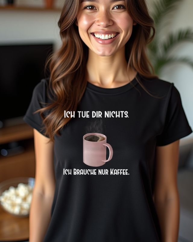 Ich tu dir nichts Kaffee - Funny German Coffee Saying โ T-Shirt