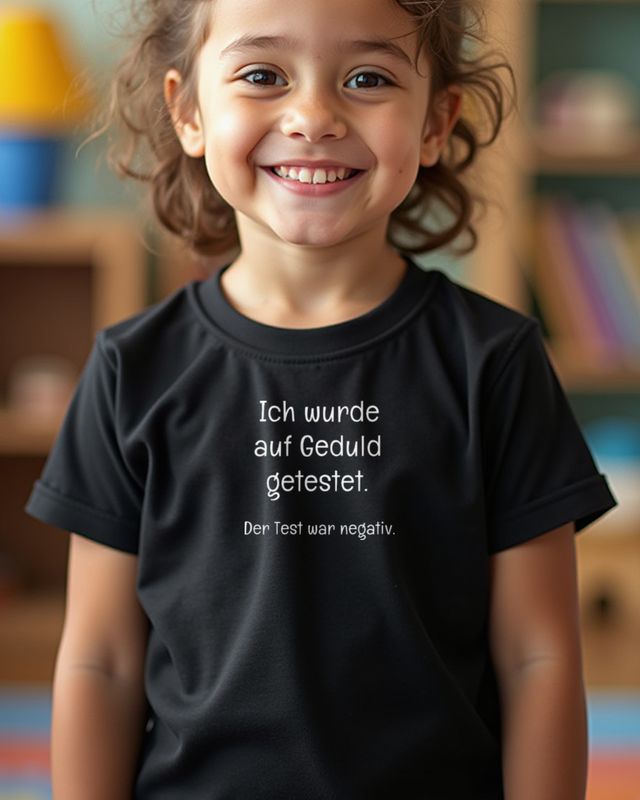 Ich wurde auf Geduld getestet - Der Test war negativ Spruch – T-Shirt
