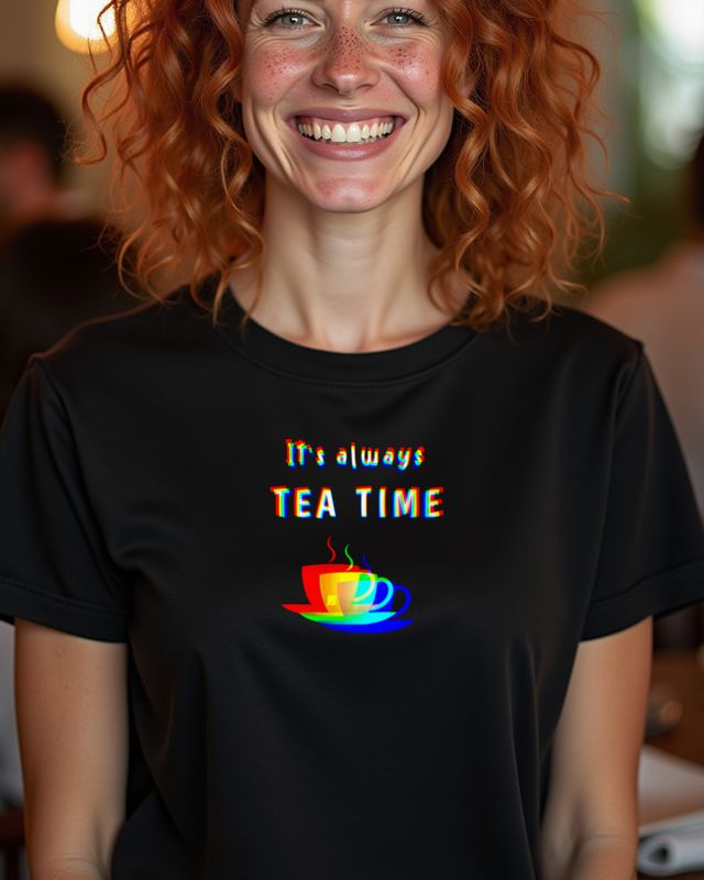 Immer Zeit für Tee - It is always tea time Teetrinker – T-Shirt