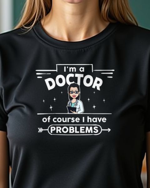 Of Course I Have Problems - Funny Female Doctor Tee