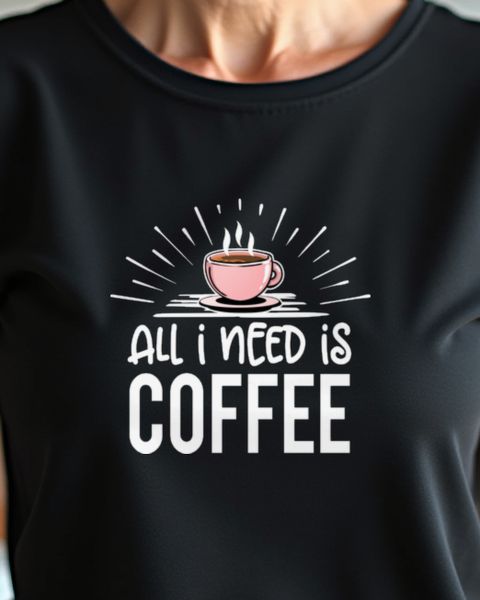 All I need is Coffee - Lustiges Kaffee Motiv