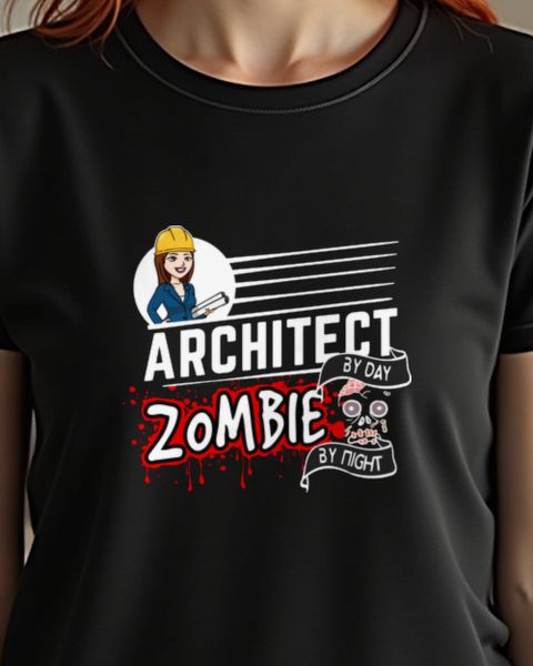 Female Architect by Day Zombie by Night - Halloween Women