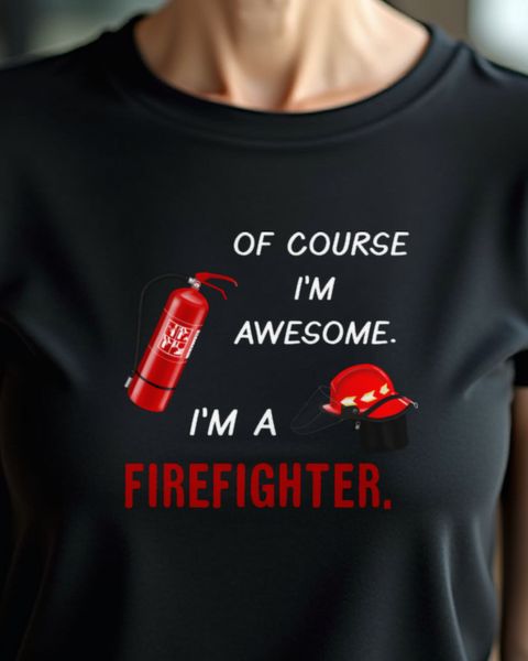 Awesome Firefighter - Fire Department Pride T-Shirt
