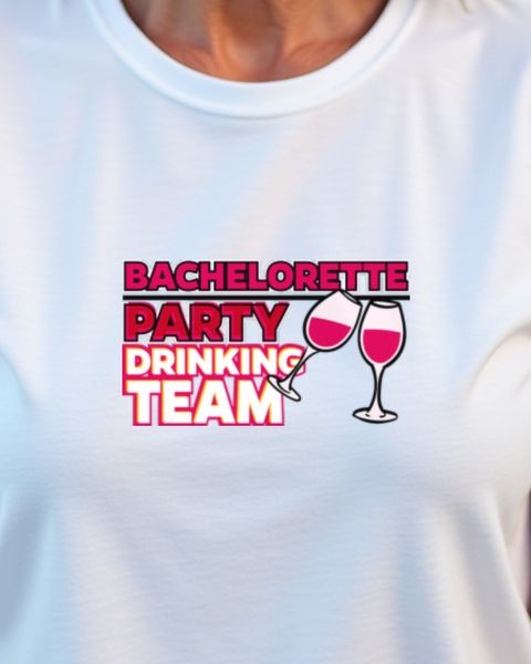 Bachelorette Party Drinking Team - Funny Bride Crew Tee