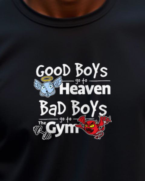 Bad Boys go to the Gym - Lustiger Fitness Spruch