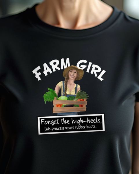 Farm Girl in Rubber Boots - Country Life Gift for Her