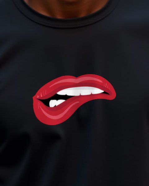 Beißende Lippen - Verführerisches Lippen Motiv